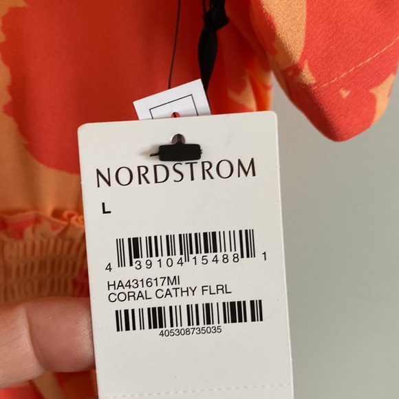 NWT Halogen Atlantic Pacific Coral Cathy Dress - Picture 6 of 8